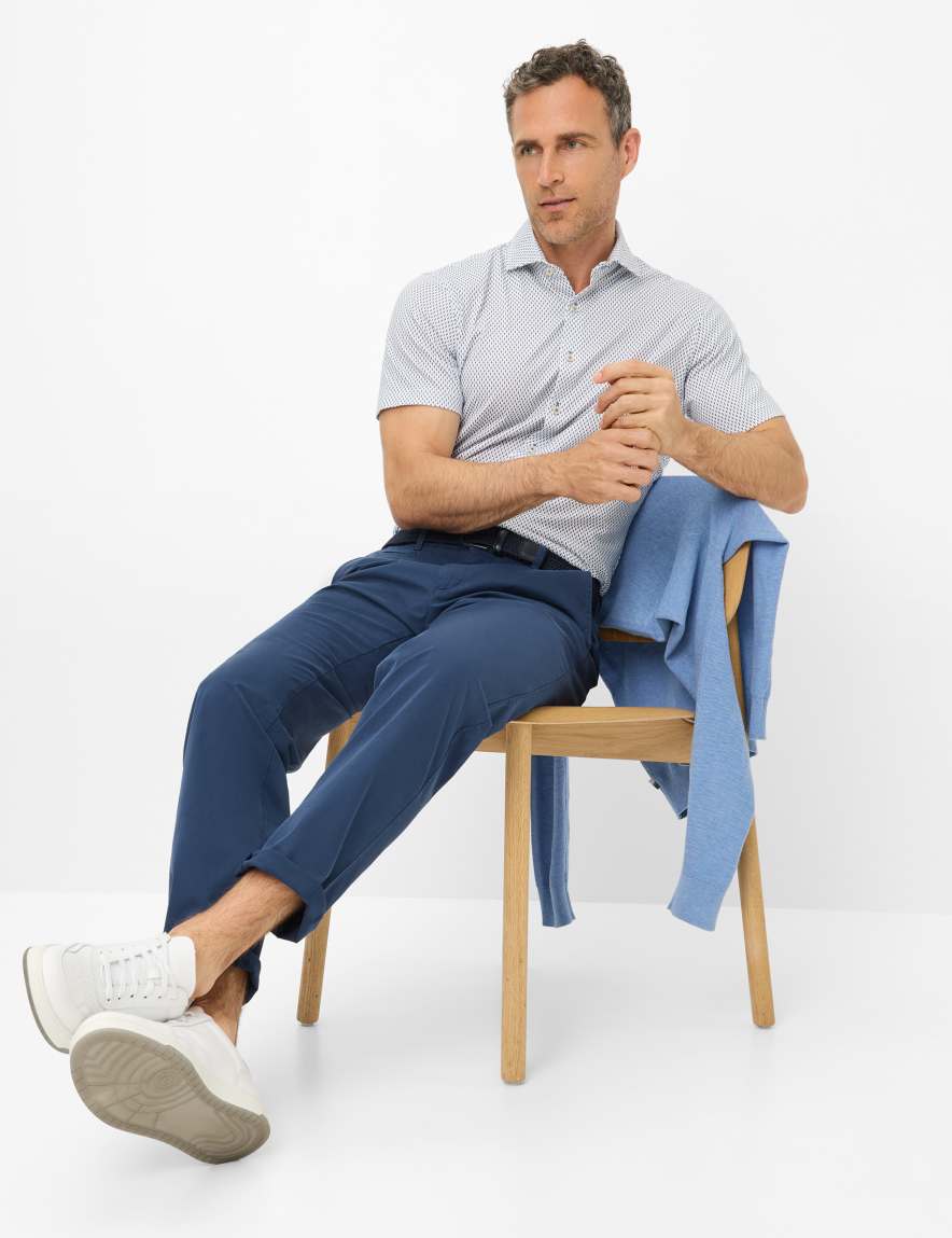 Eurex By Brax Men's Fashion Pants | Chinos Style TORGE Blue Regular Fit