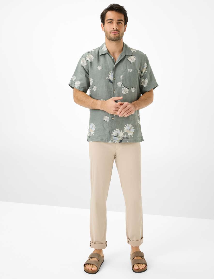 Eurex By Brax Men's Fashion Pants Style CADIZ Beige Straight Fit