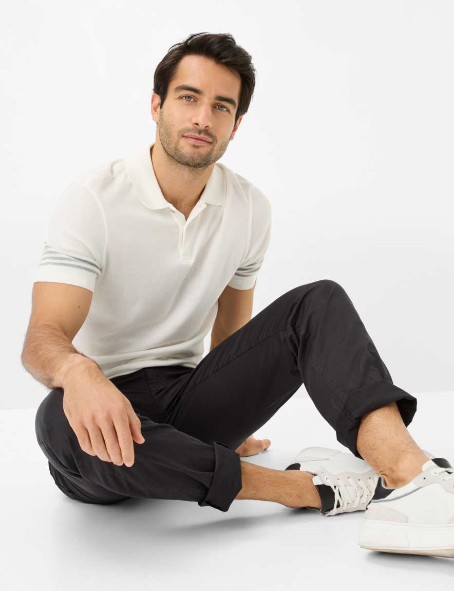 Eurex By Brax Men's Fashion Pants Style CADIZ Black Straight Fit