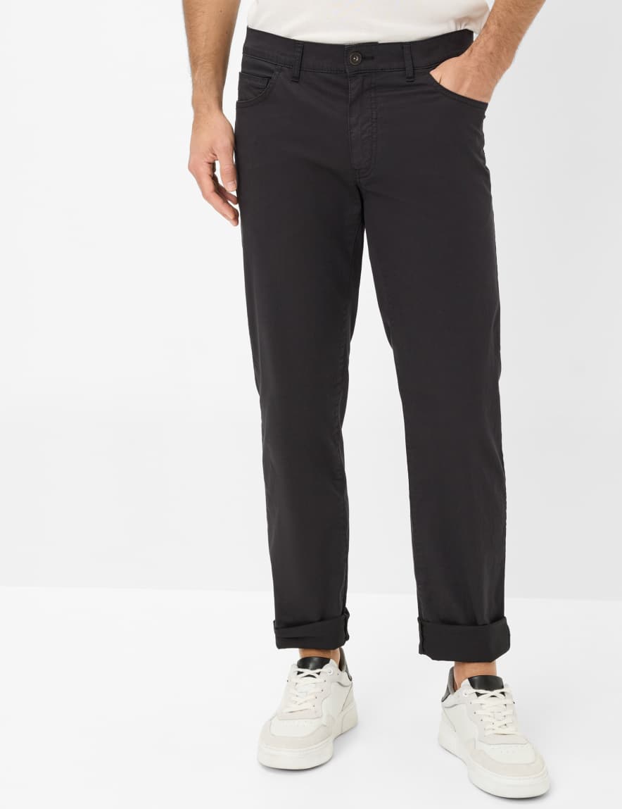 eurex by brax Men's fashion Pants Style CADIZ Black Straight Fit