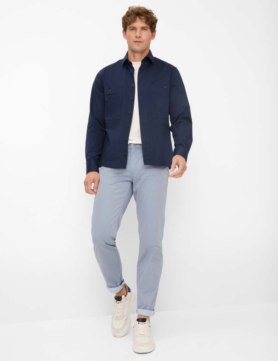 Eurex By Brax Men's Fashion Pants Style CADIZ Blue Straight Fit