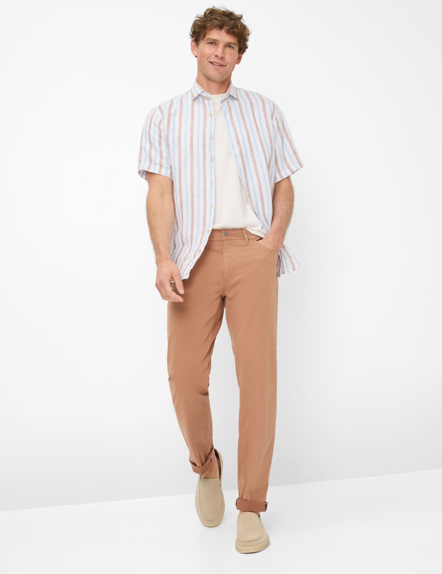 Eurex By Brax Men's Fashion Pants Style CADIZ Brown Straight Fit