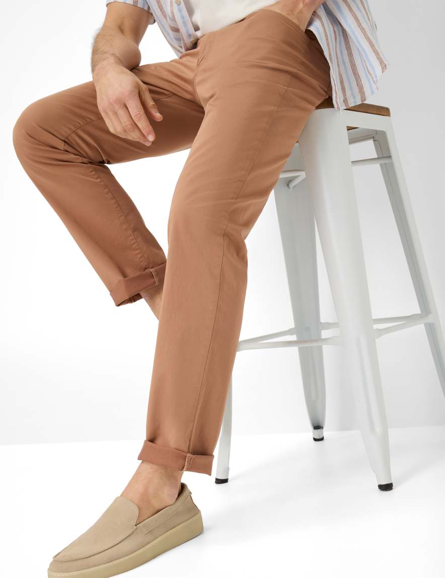 Eurex By Brax Men's Fashion Pants Style CADIZ Brown Straight Fit
