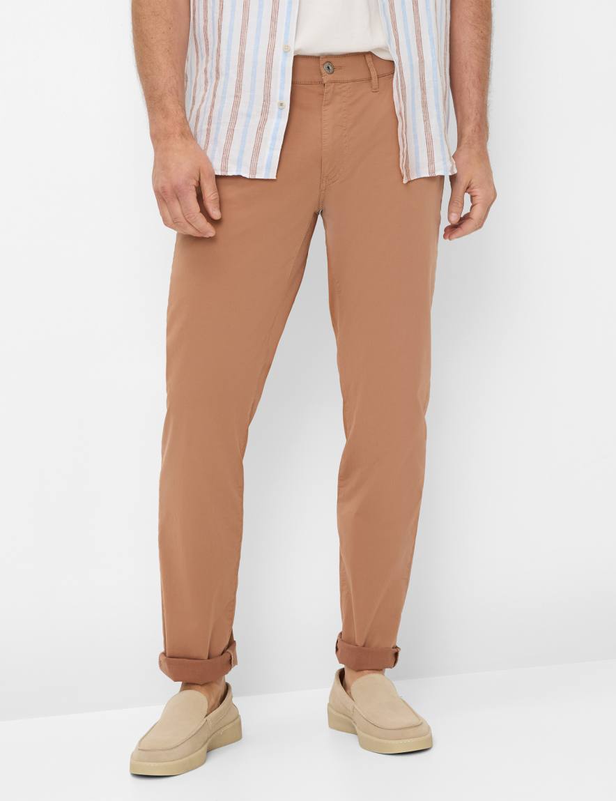 eurex by brax Men's fashion Pants Style CADIZ Brown Straight Fit