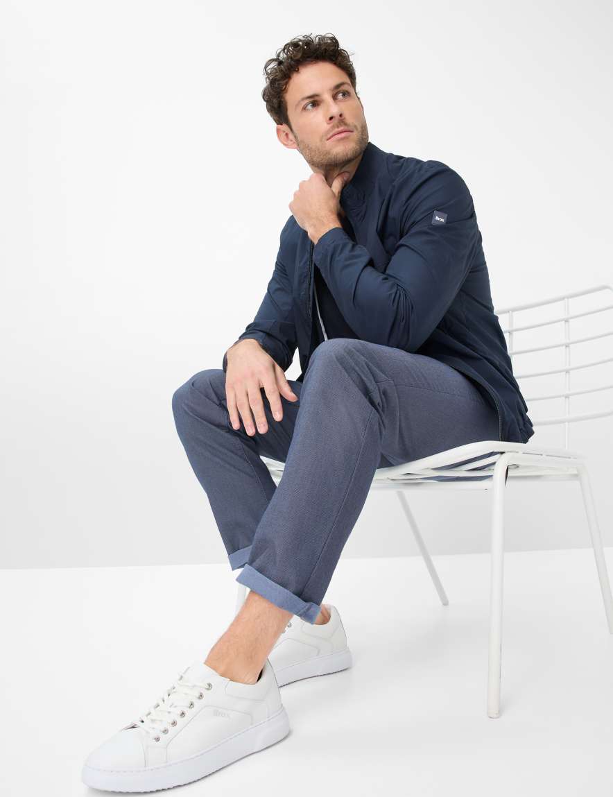 Eurex By Brax Men's Fashion Pants Style CADIZ Dark Blue Straight Fit