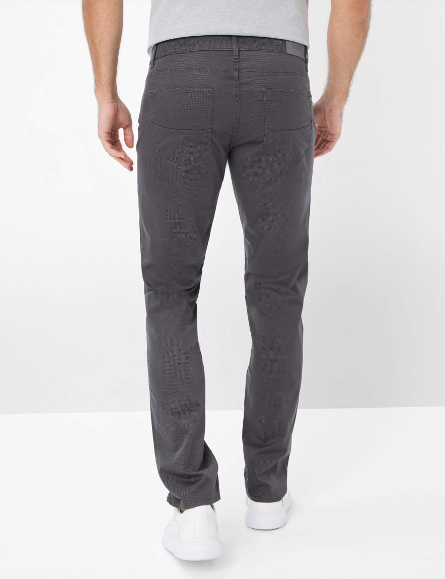 Eurex By Brax Men's Fashion Pants Style CADIZ Dark Gray Straight Fit