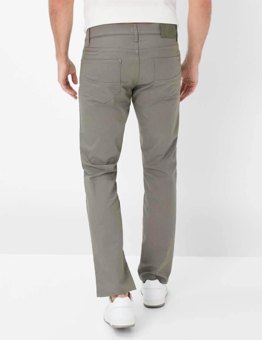 Eurex By Brax Men's Fashion Pants Style CADIZ Green - Olive Straight Fit