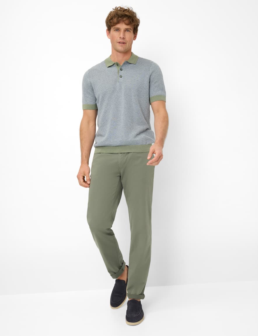 Eurex By Brax Men's Fashion Pants Style CADIZ Green Straight Fit