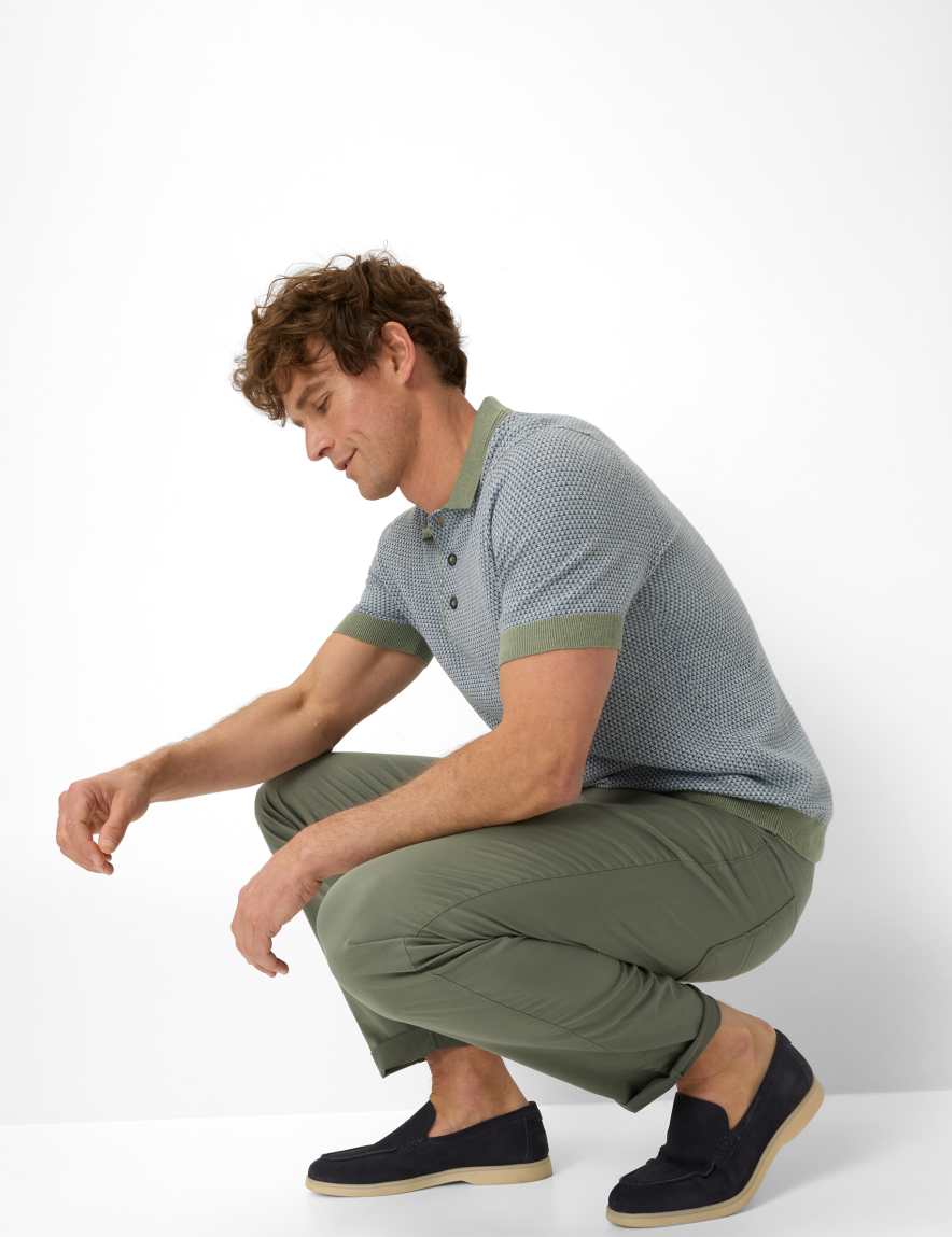 Eurex By Brax Men's Fashion Pants Style CADIZ Green Straight Fit