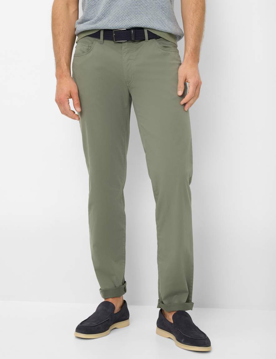 eurex by brax Men's fashion Pants Style CADIZ Green Straight Fit