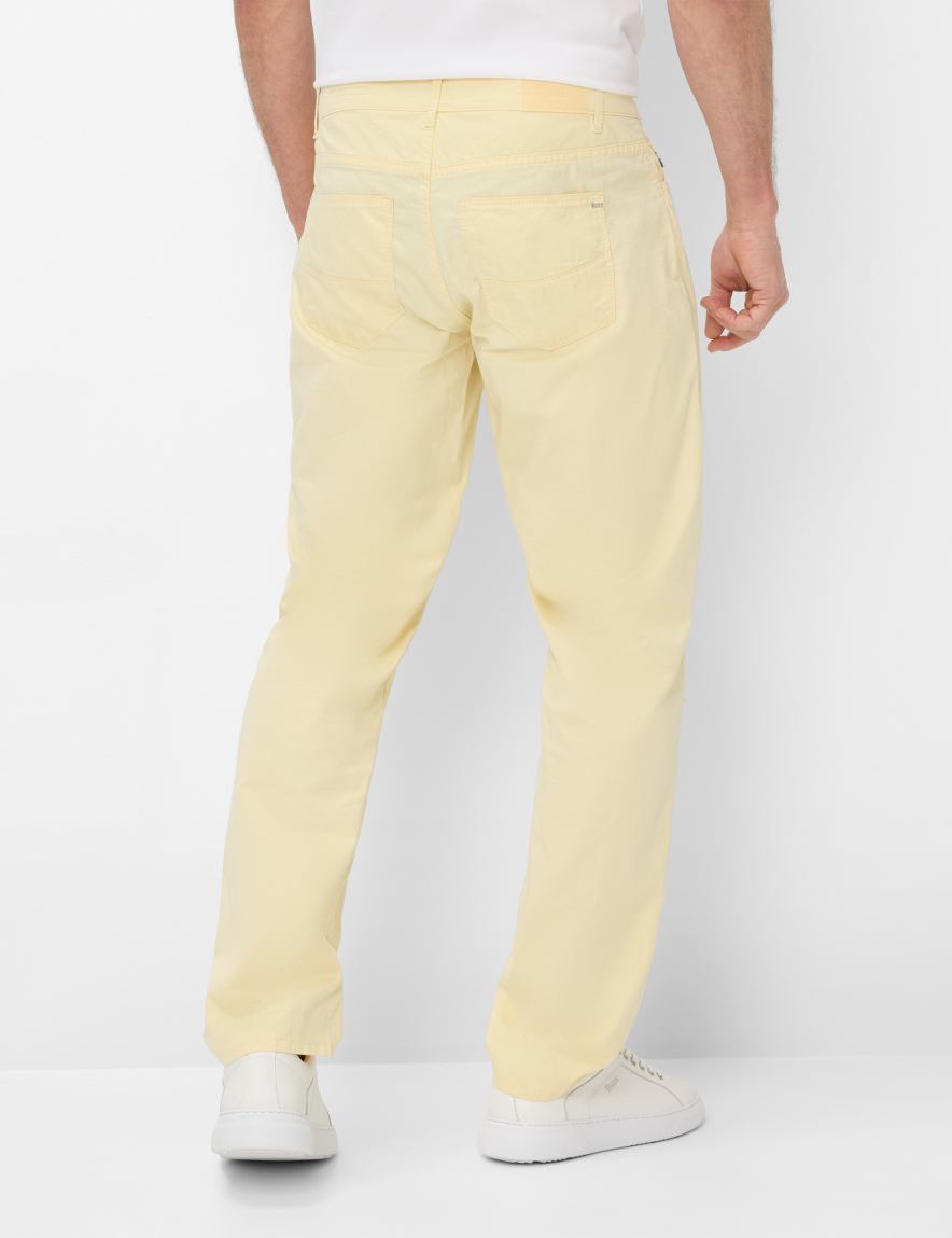Eurex By Brax Men's Fashion Pants Style CADIZ Light Yellow Straight Fit