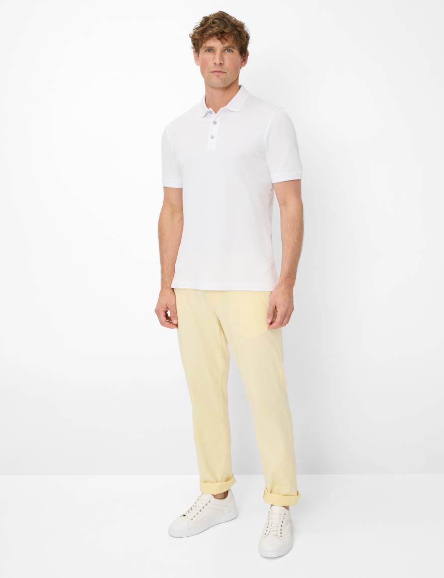 Eurex By Brax Men's Fashion Pants Style CADIZ Light Yellow Straight Fit