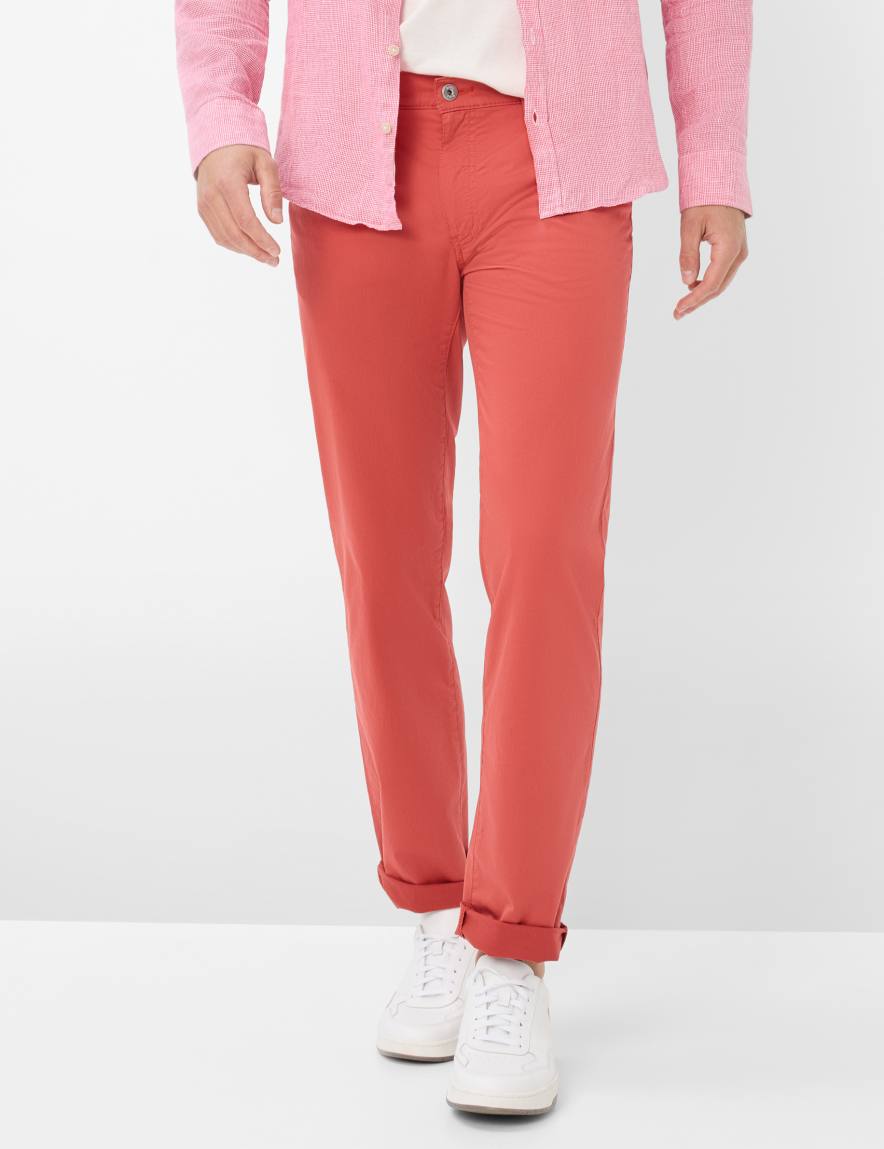 eurex by brax Men's fashion Pants Style CADIZ Red Straight Fit