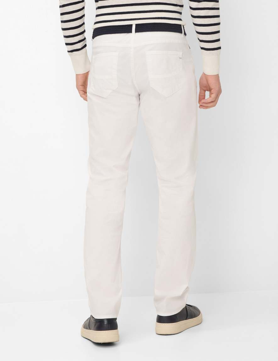 Eurex By Brax Men's Fashion Pants Style CADIZ White Straight Fit