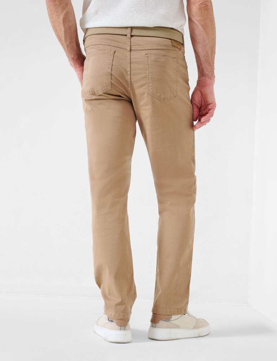 Eurex By Brax Men's Fashion Pants Style CARLOS Light Brown Regular Fit