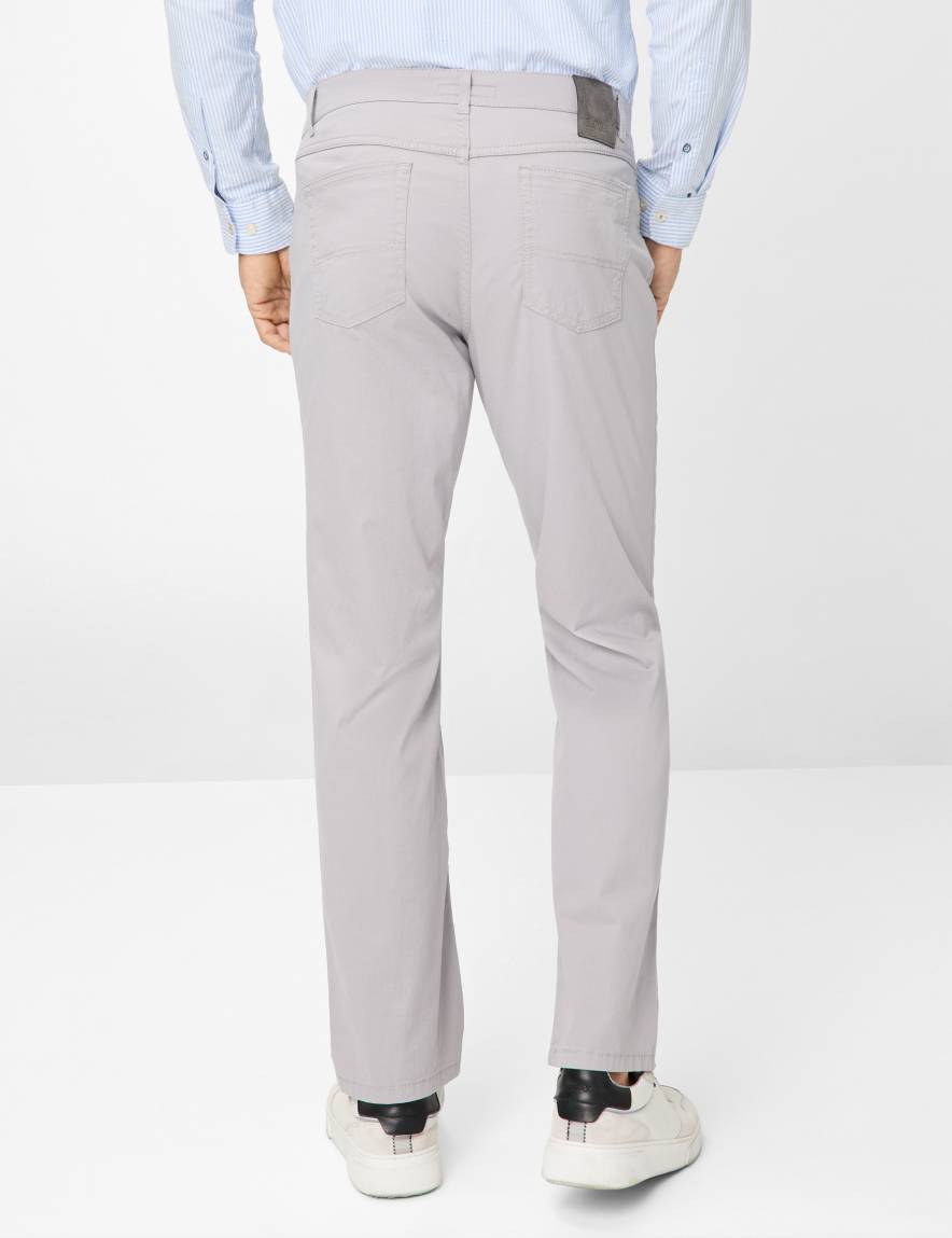 Eurex By Brax Men's Fashion Pants Style CARLOS Light Gray Regular Fit
