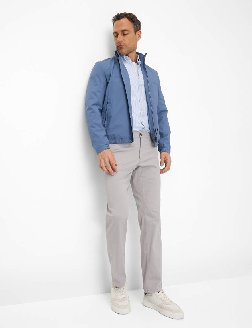 Eurex By Brax Men's Fashion Pants Style CARLOS Light Gray Regular Fit