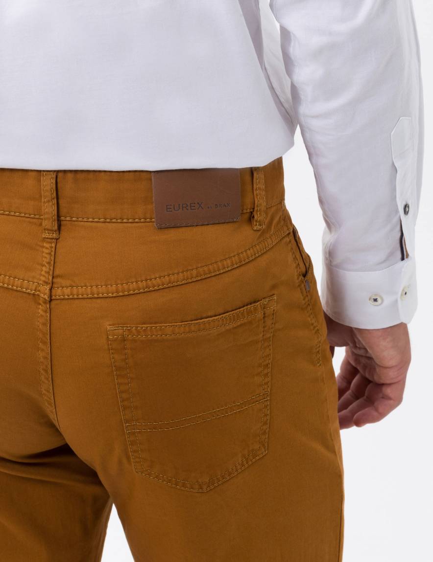 Eurex By Brax Men's Fashion Pants Style CARLOS Yellow Regular Fit