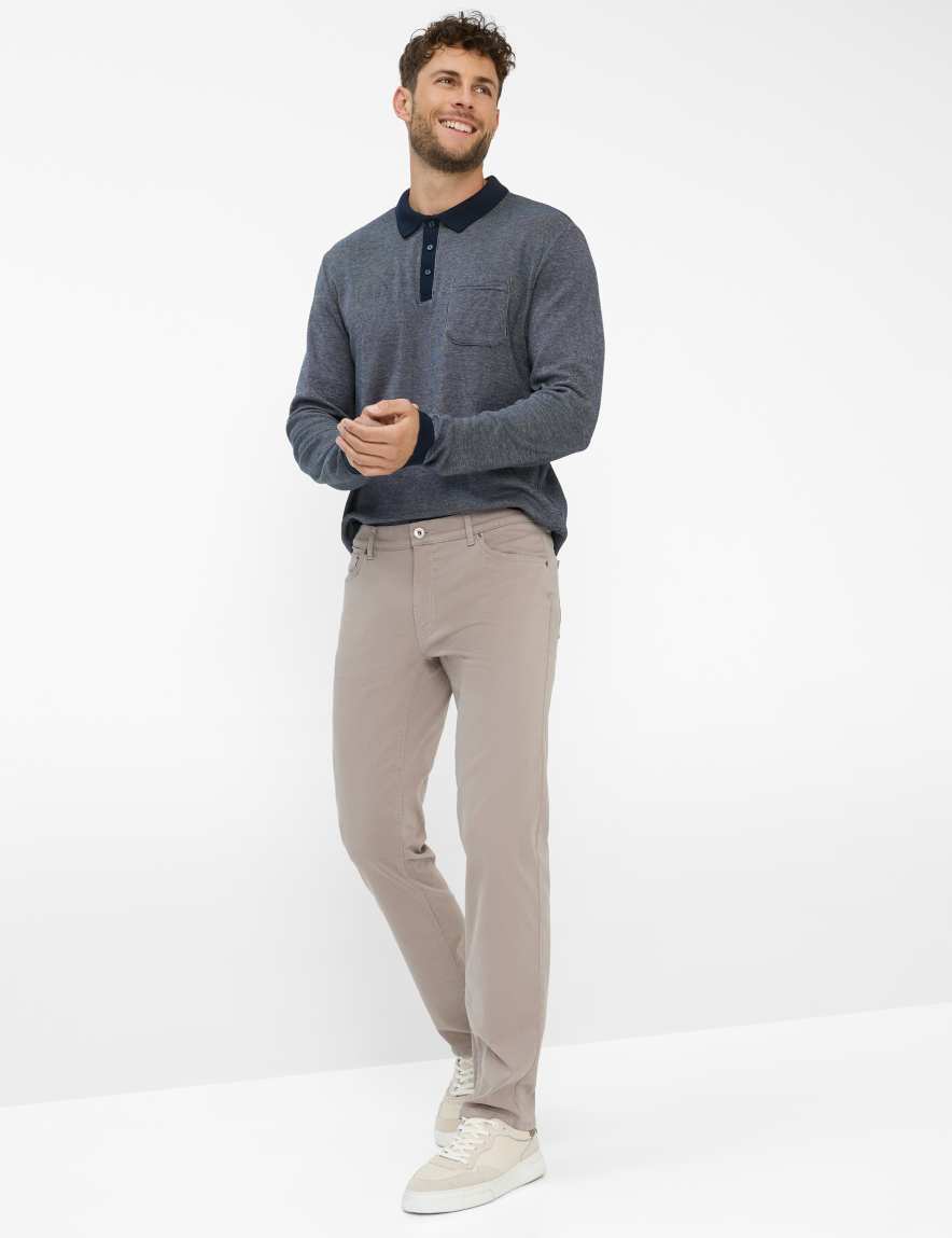 Eurex By Brax Men's Fashion Pants Style CHUCK Beige Modern Fit