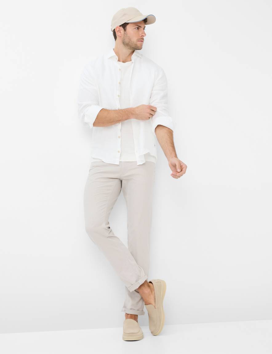 Eurex By Brax Men's Fashion Pants Style CHUCK Beige Modern Fit