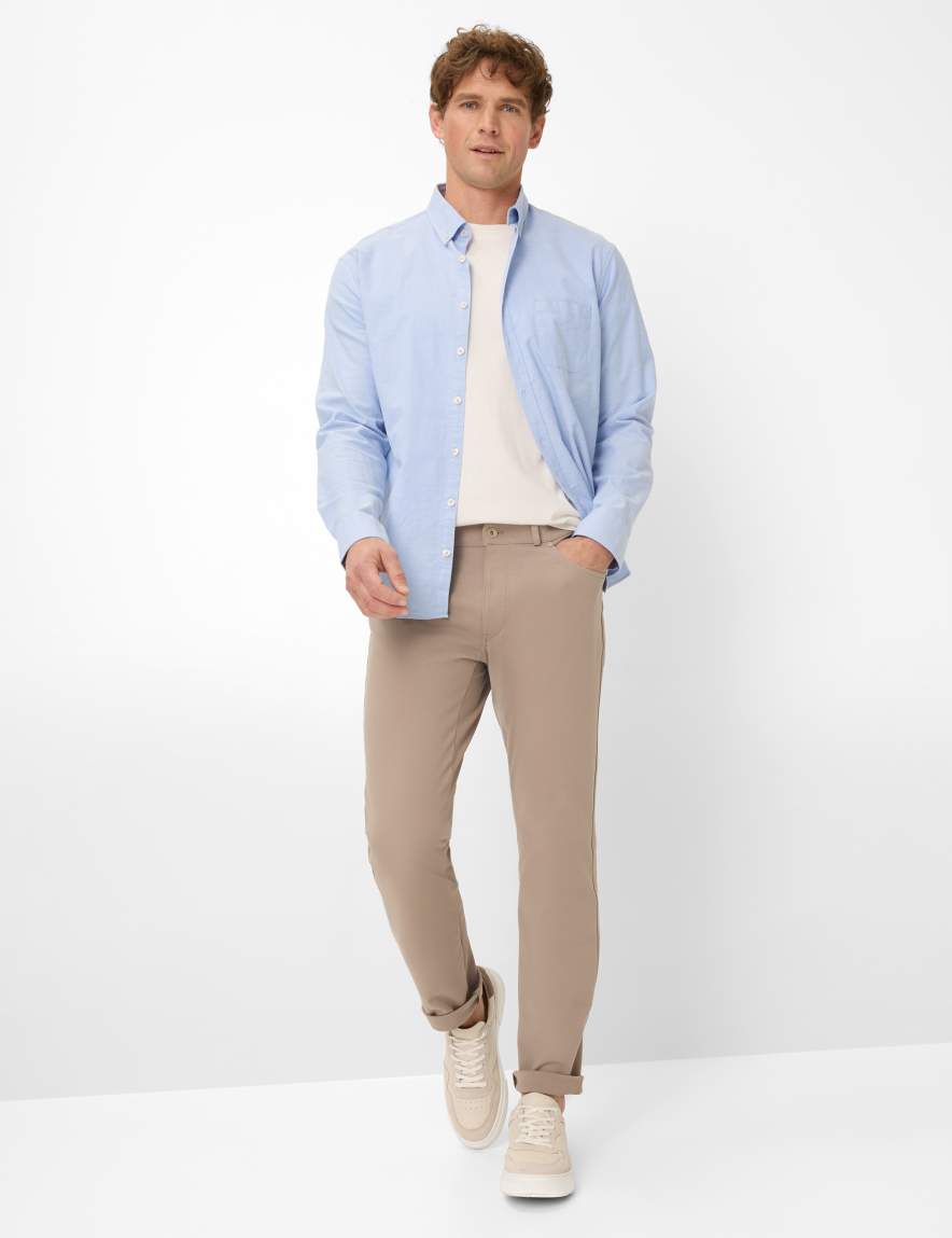 Eurex By Brax Men's Fashion Pants Style CHUCK Beige Modern Fit