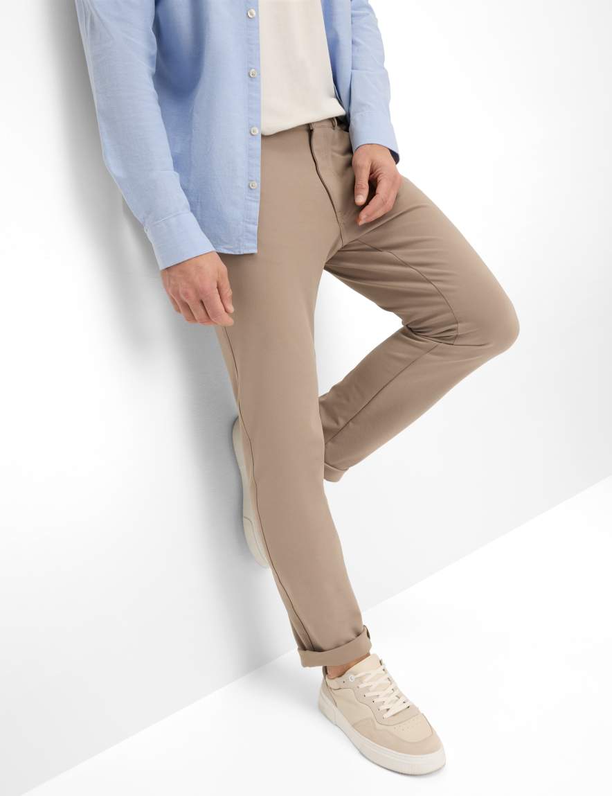 Eurex By Brax Men's Fashion Pants Style CHUCK Beige Modern Fit