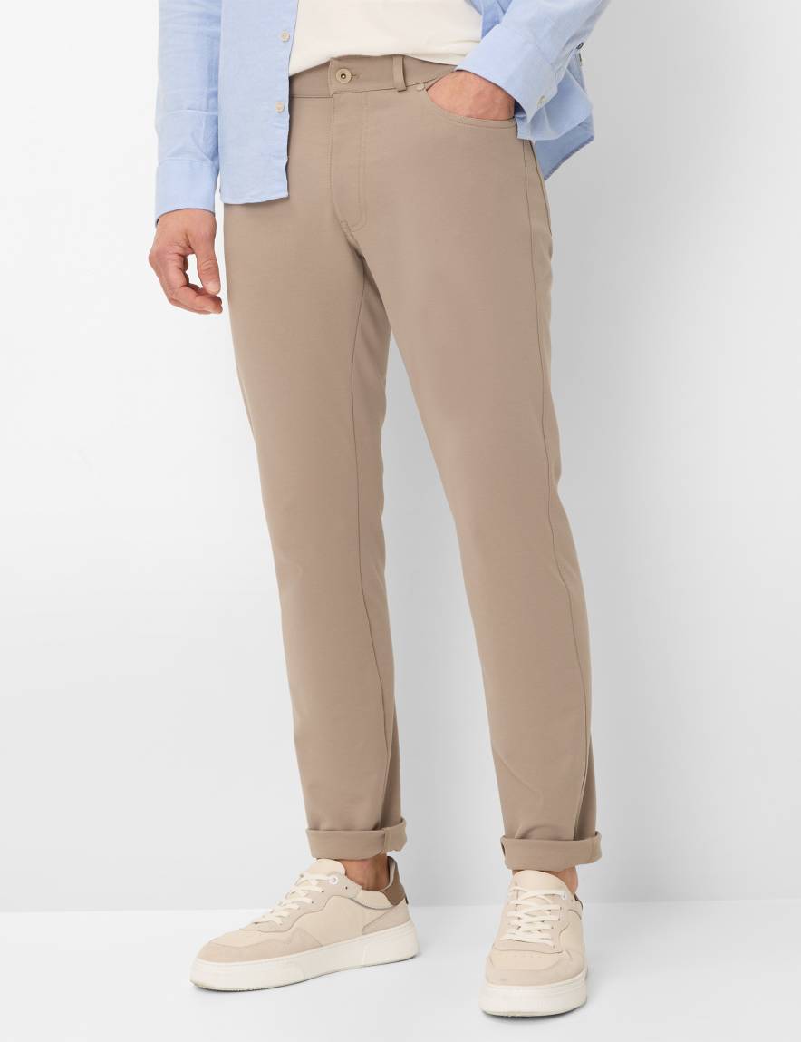 eurex by brax Men's fashion Pants Style CHUCK Beige Modern Fit