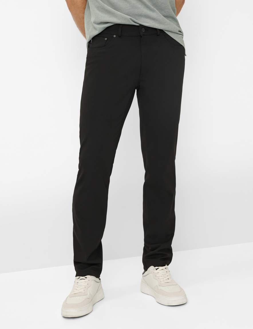 eurex by brax Men's fashion Pants Style CHUCK Black Modern Fit