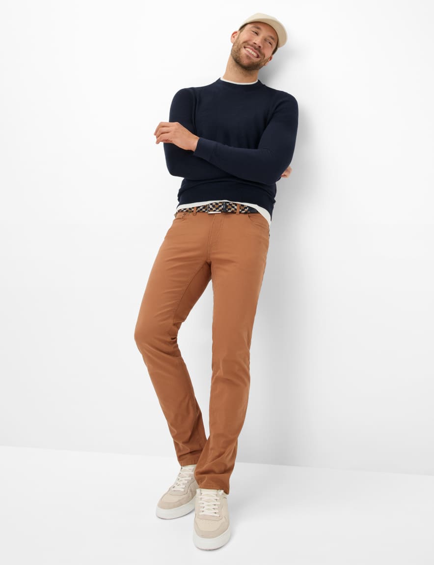 Eurex By Brax Men's Fashion Pants Style CHUCK Brown Modern Fit