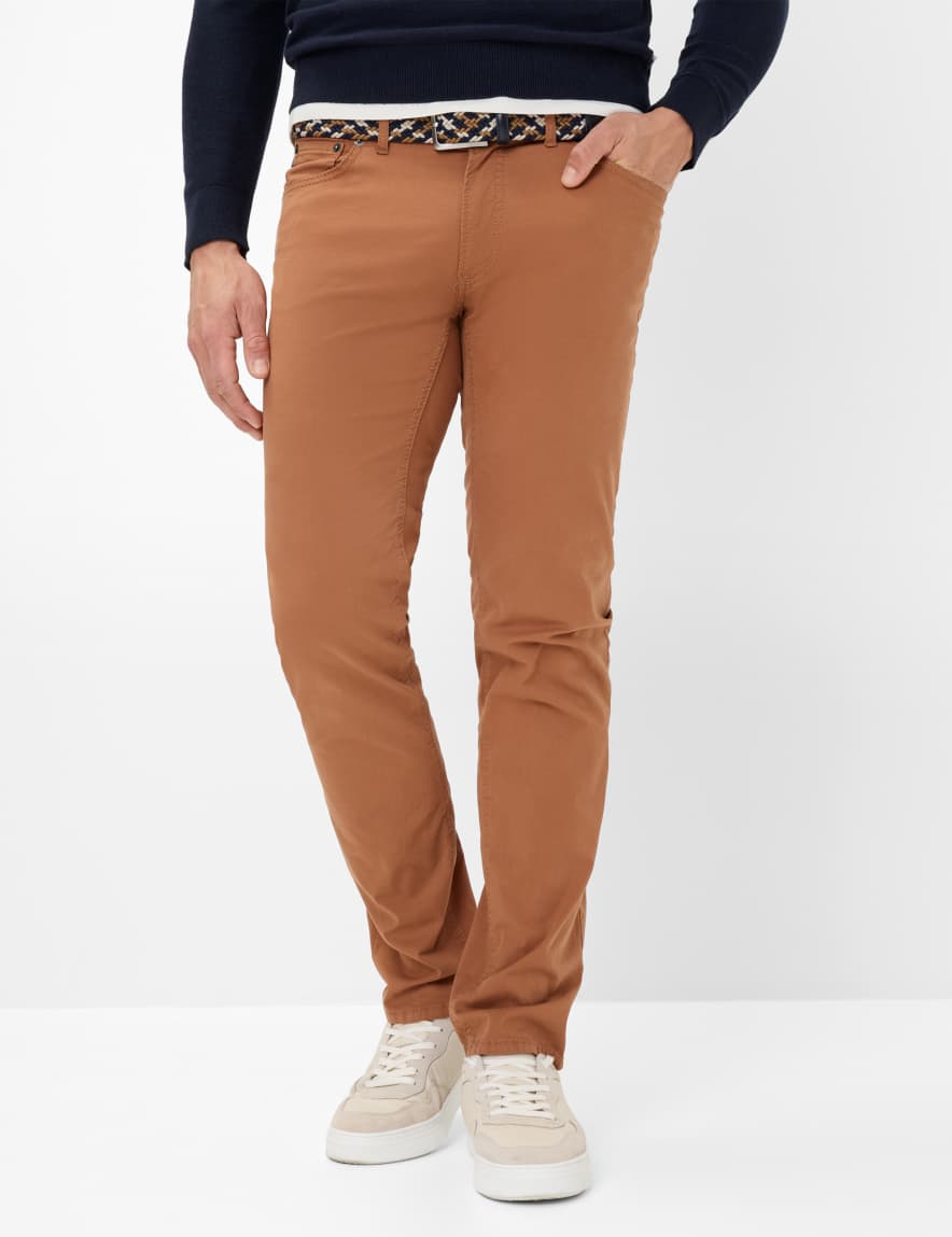 eurex by brax Men's fashion Pants Style CHUCK Brown Modern Fit