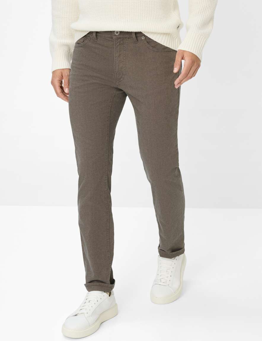 eurex by brax Men's fashion Pants Style CHUCK Brown Modern Fit