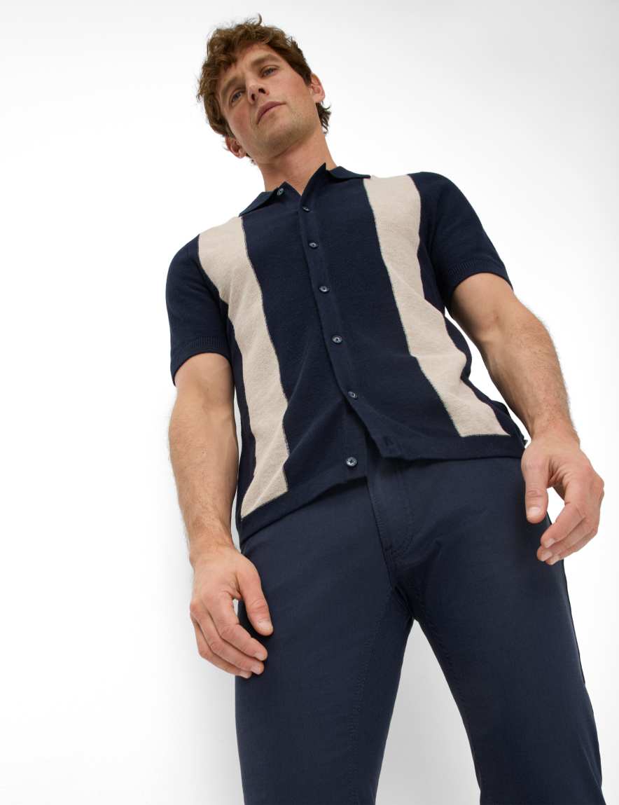 Eurex By Brax Men's Fashion Pants Style CHUCK Dark Blue Modern Fit