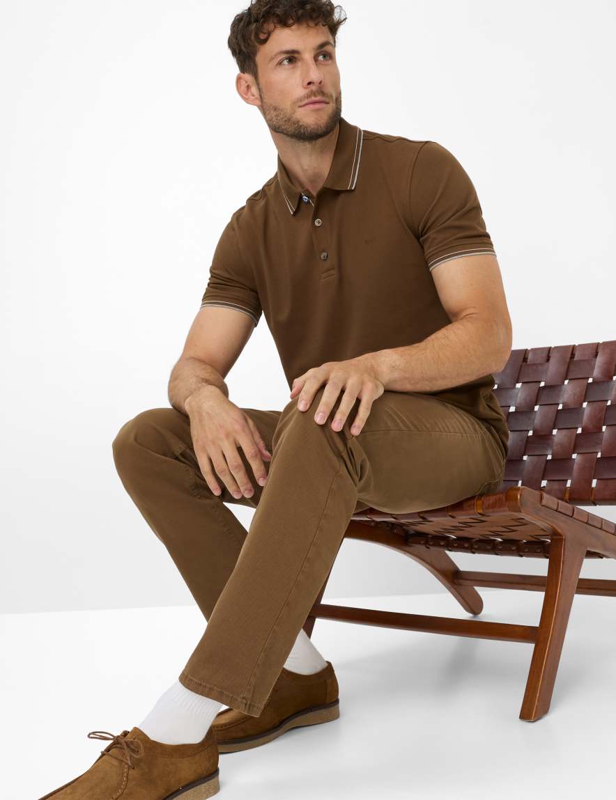 Eurex By Brax Men's Fashion Pants Style CHUCK Dark Brown Modern Fit