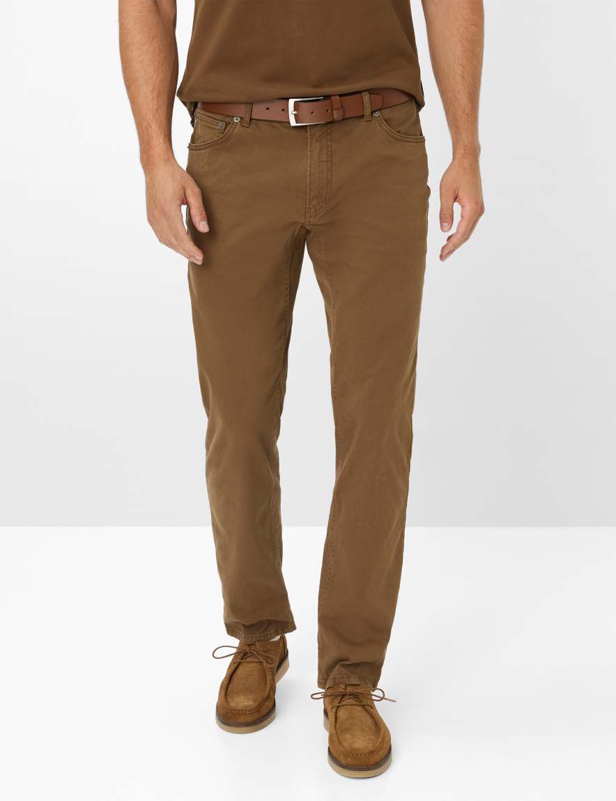 eurex by brax Men's fashion Pants Style CHUCK Dark Brown Modern Fit