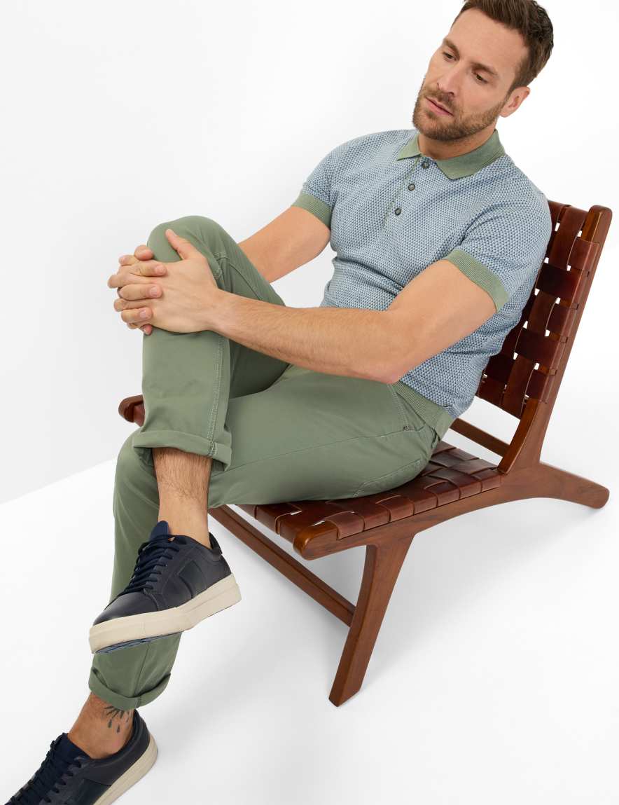 Eurex By Brax Men's Fashion Pants Style CHUCK Green Modern Fit