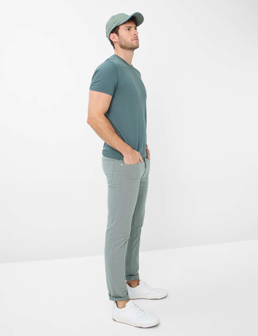 Eurex By Brax Men's Fashion Pants Style CHUCK Green Modern Fit