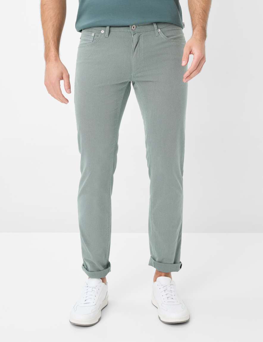 eurex by brax Men's fashion Pants Style CHUCK Green Modern Fit