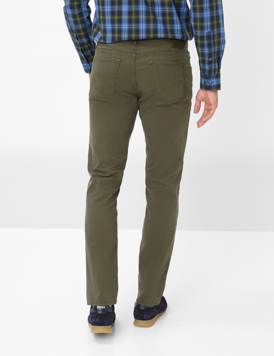 Eurex By Brax Men's Fashion Pants Style CHUCK Green - Olive Modern Fit
