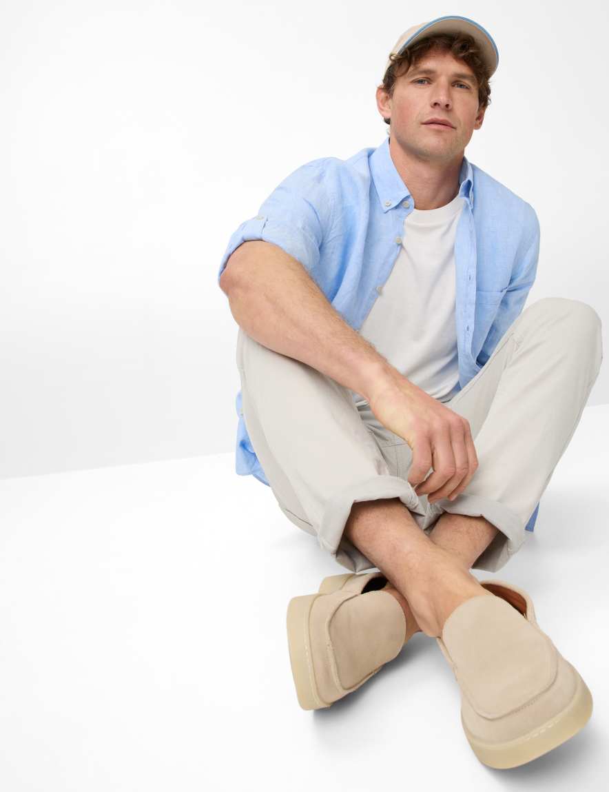 Eurex By Brax Men's Fashion Pants Style CHUCK Light Beige Modern Fit