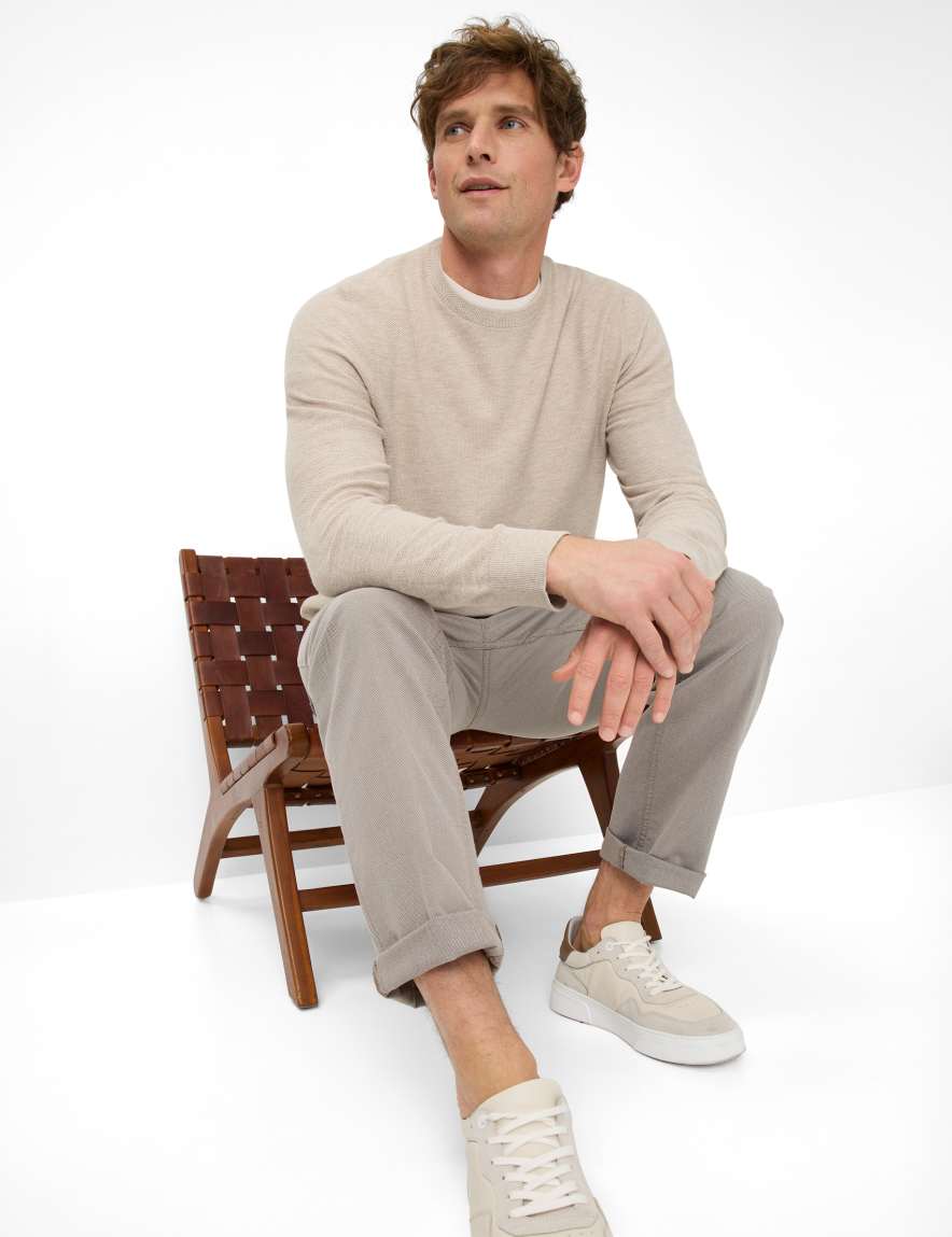 Eurex By Brax Men's Fashion Pants Style CHUCK Light Brown Modern Fit