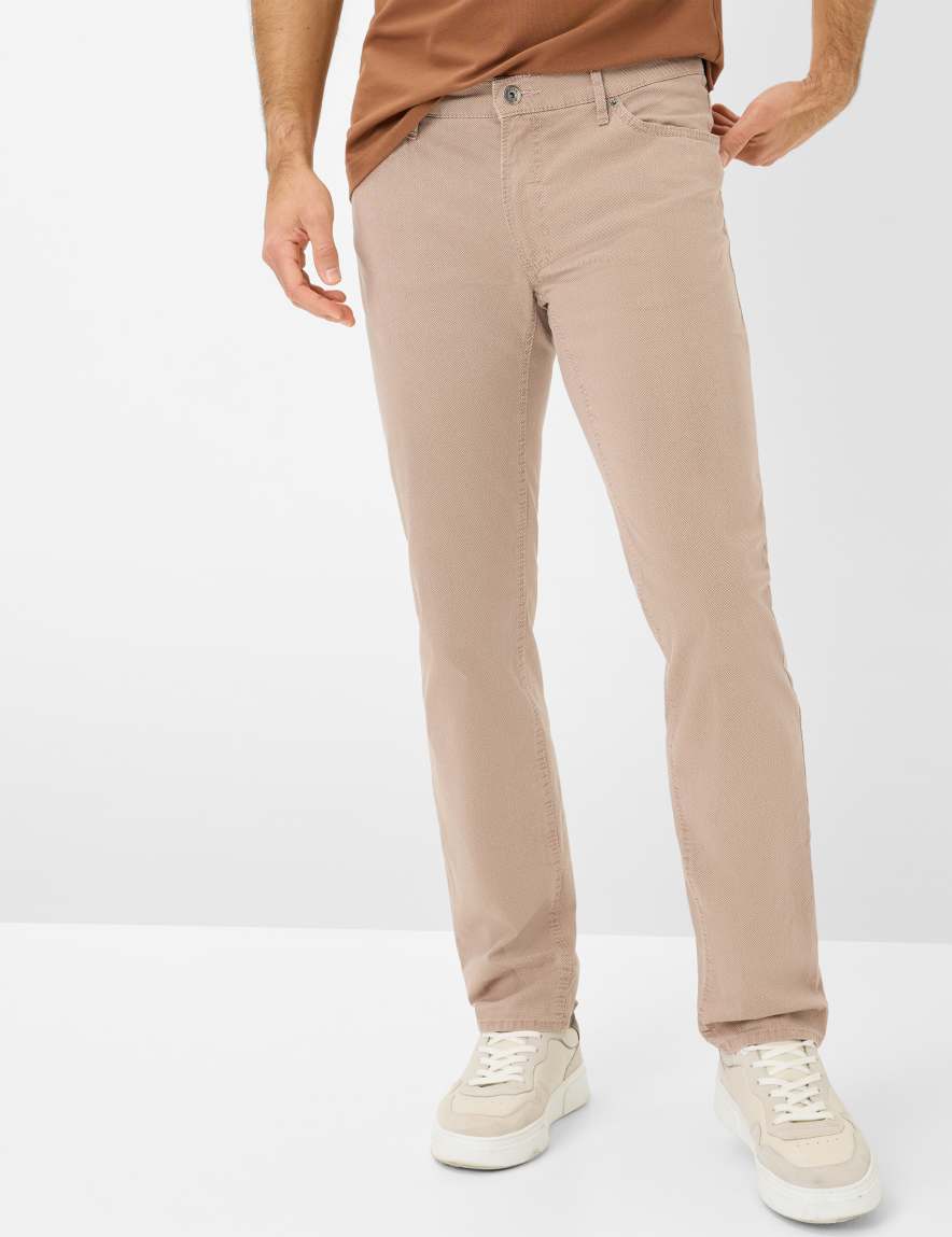eurex by brax Men's fashion Pants Style CHUCK Light Brown Modern Fit