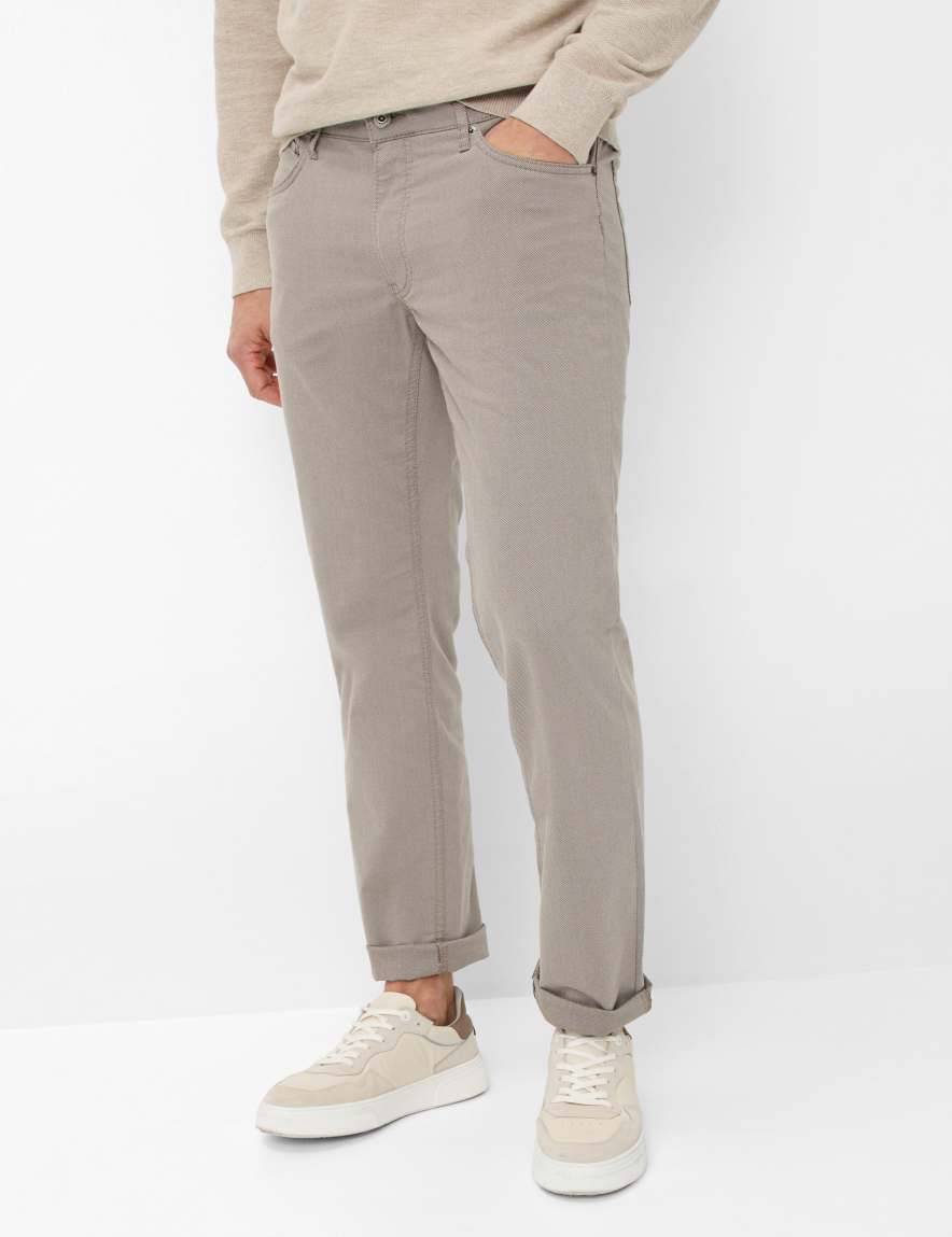 eurex by brax Men's fashion Pants Style CHUCK Light Brown Modern Fit