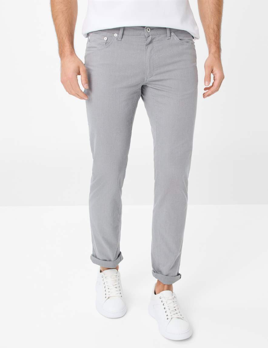 eurex by brax Men's fashion Pants Style CHUCK Medium Gray Modern Fit