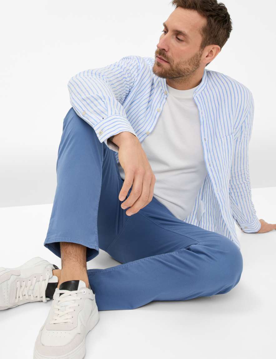 Eurex By Brax Men's Fashion Pants Style COOPER Blue Regular Fit