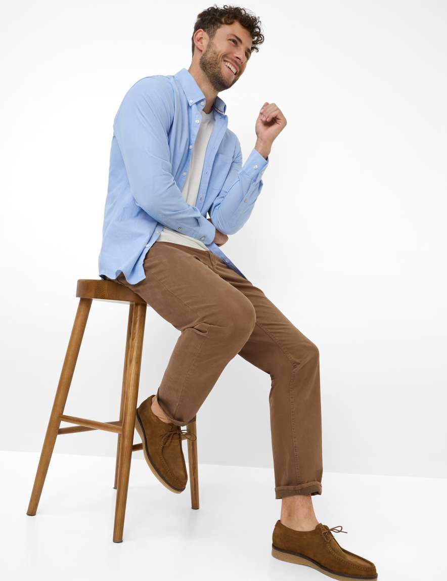 Eurex By Brax Men's Fashion Pants Style COOPER Brown Regular Fit