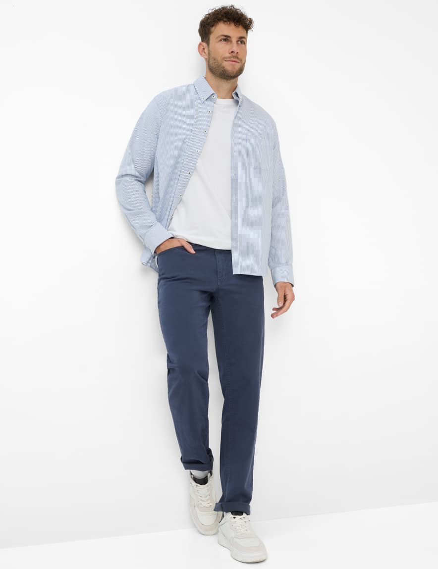 Eurex By Brax Men's Fashion Pants Style COOPER Dark Blue Regular Fit