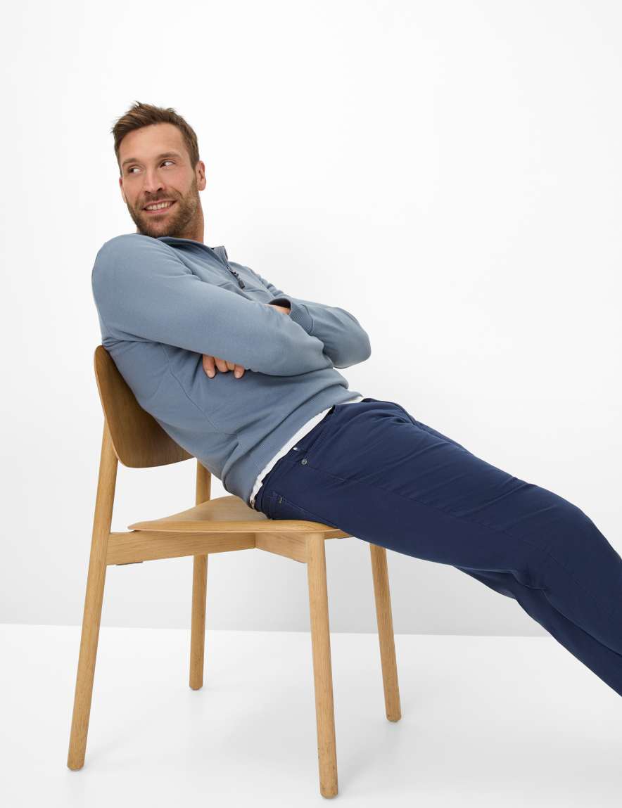 Eurex By Brax Men's Fashion Pants Style COOPER Dark Blue Regular Fit