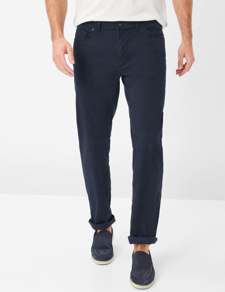 eurex by brax Men's fashion Pants Style COOPER Dark Blue Regular Fit