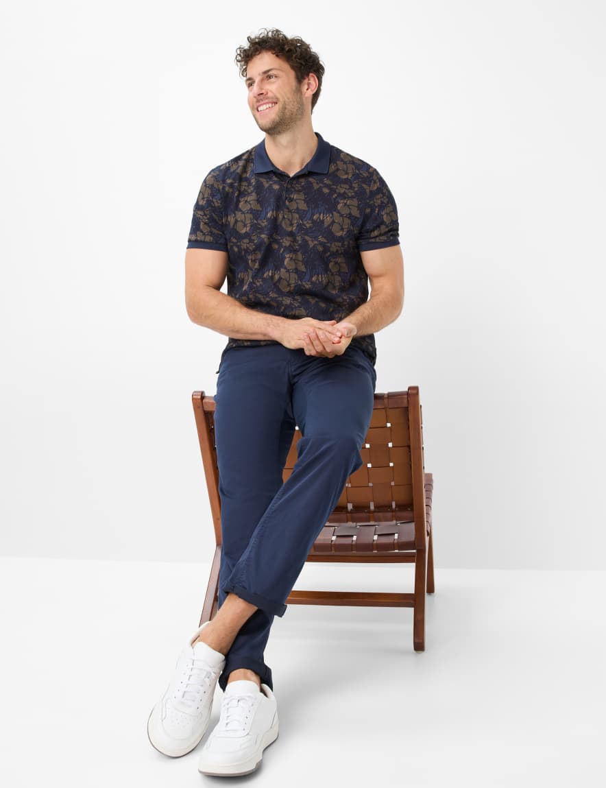 Eurex By Brax Men's Fashion Pants Style COOPER Dark Blue Regular Fit