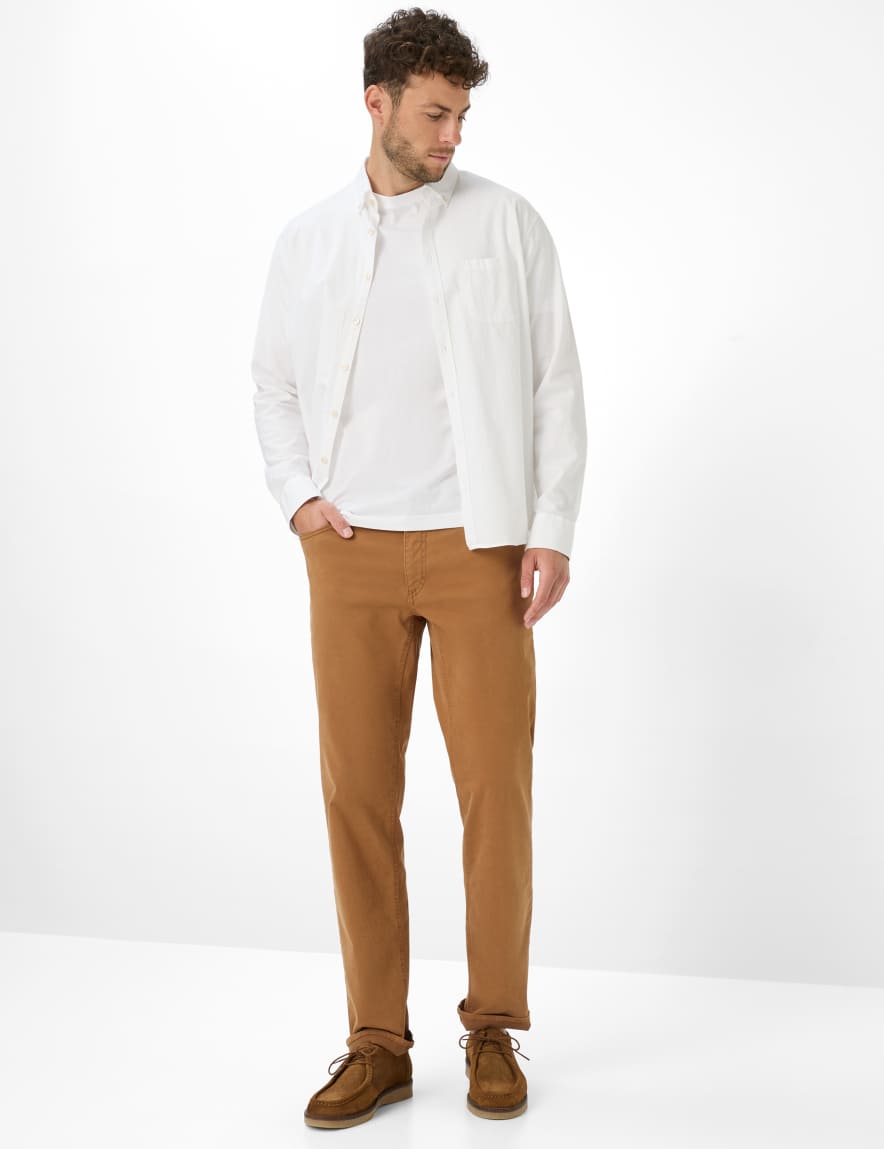 Eurex By Brax Men's Fashion Pants Style COOPER Dark Brown Regular Fit